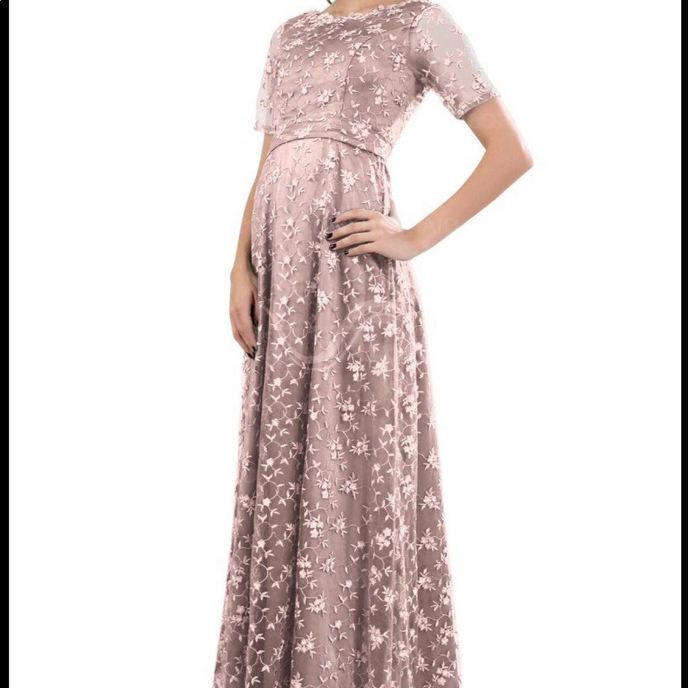 Never worn light pink gown